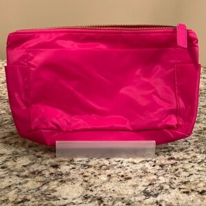 Sonia Kashuk Hot Pink Nylon Cosmetic Bag Makeup Luxury Designer Travel Essential